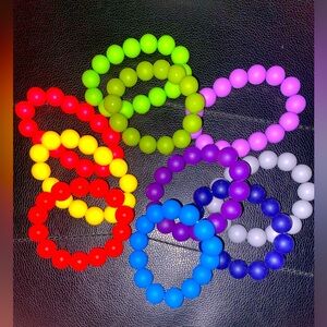 BIG COLOR BEADED BRACELETS